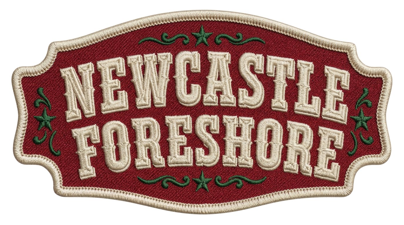 Newcastle Foreshore embroidered patch