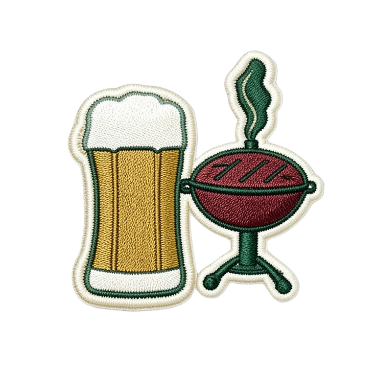 Food + Drink illustrated gold engraving